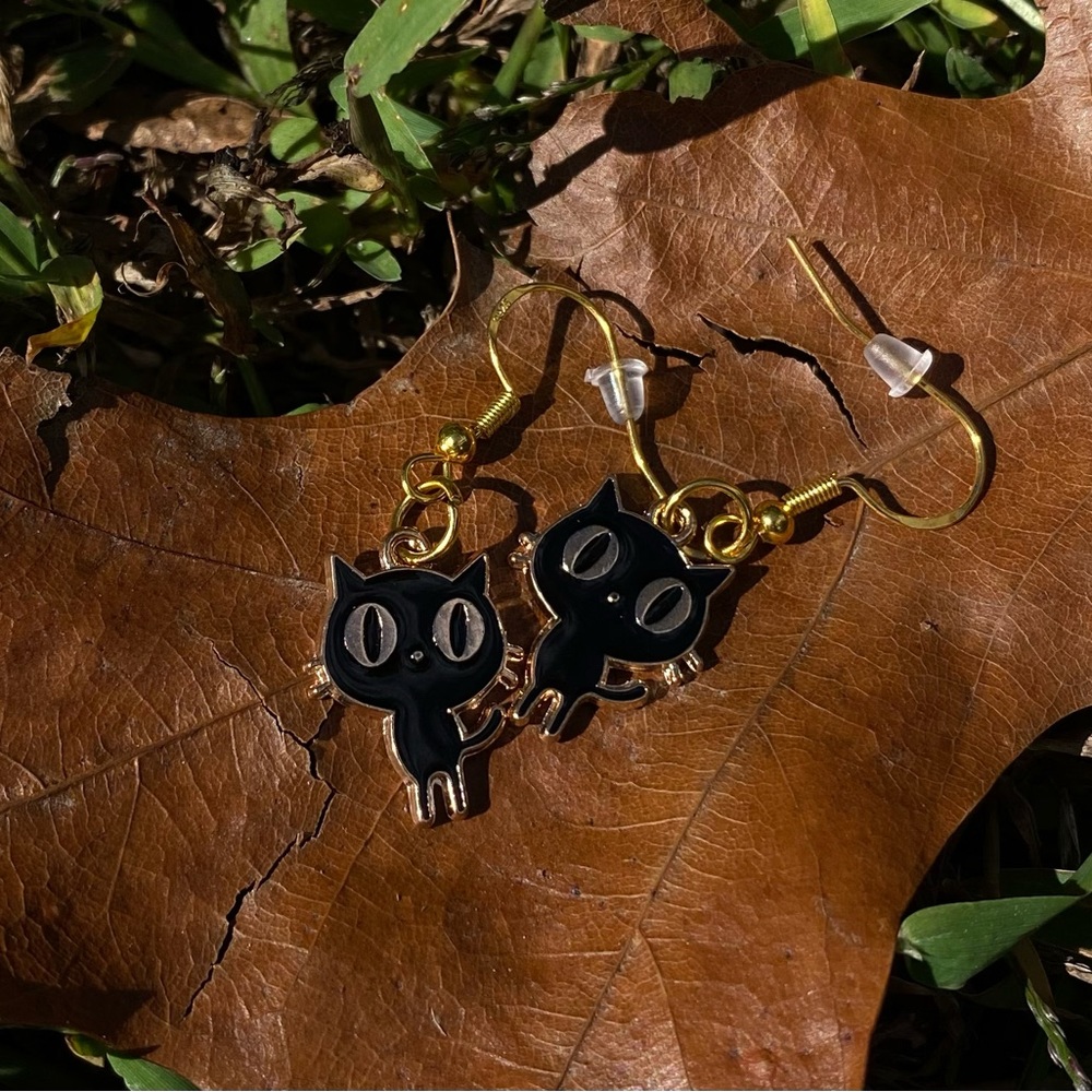Black Cat earrings